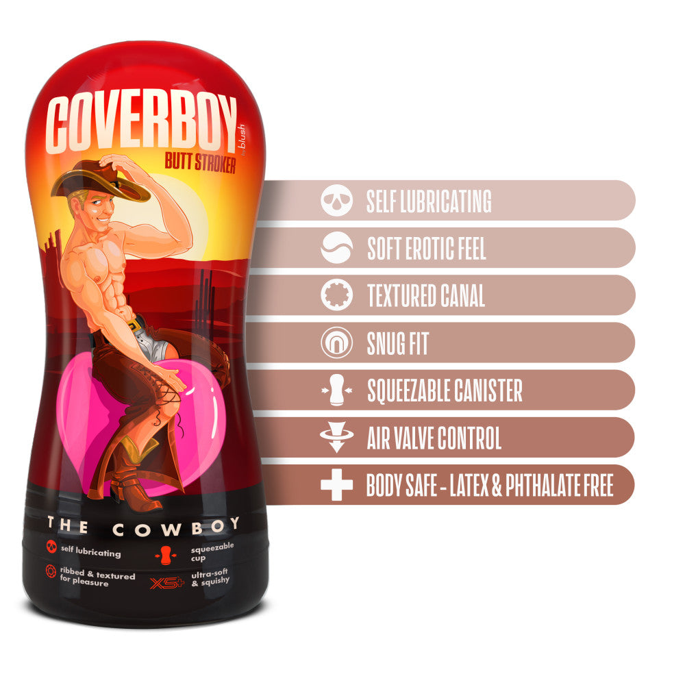 Coverboy™ By Blush® | Cowboy Self Lubricating Realistic Beige Butt Stroker、mySite、bottomscart