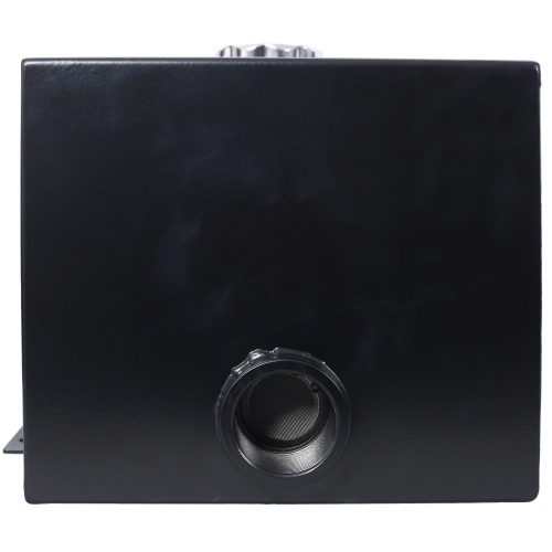 5 Gallon 14 Gauge Steel Hydraulic Fluid Reservoir Tank with Inlet 1-1/2" FNPT and Outlet 3/4" FNPT, Integral Mounting Foot On Each End, Black、、eastwooduniform