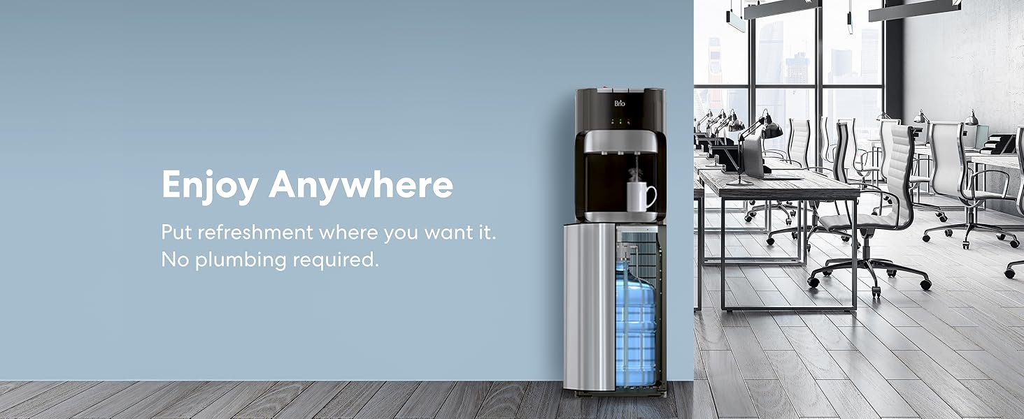 Cooler in professional office setting.