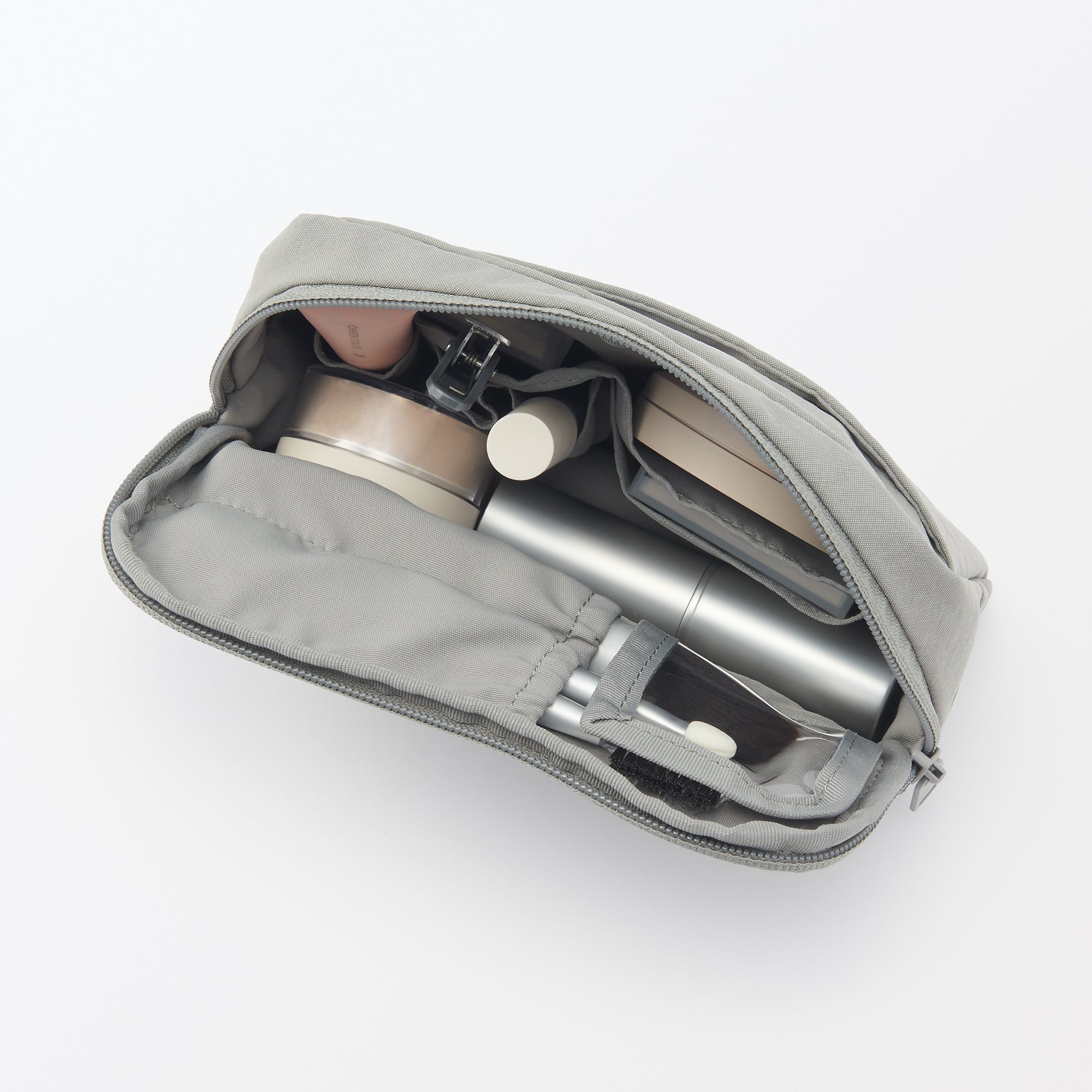  Wrinkled Nylon Wide-Opening Pouch - Large、mySite、sugarbowlscore