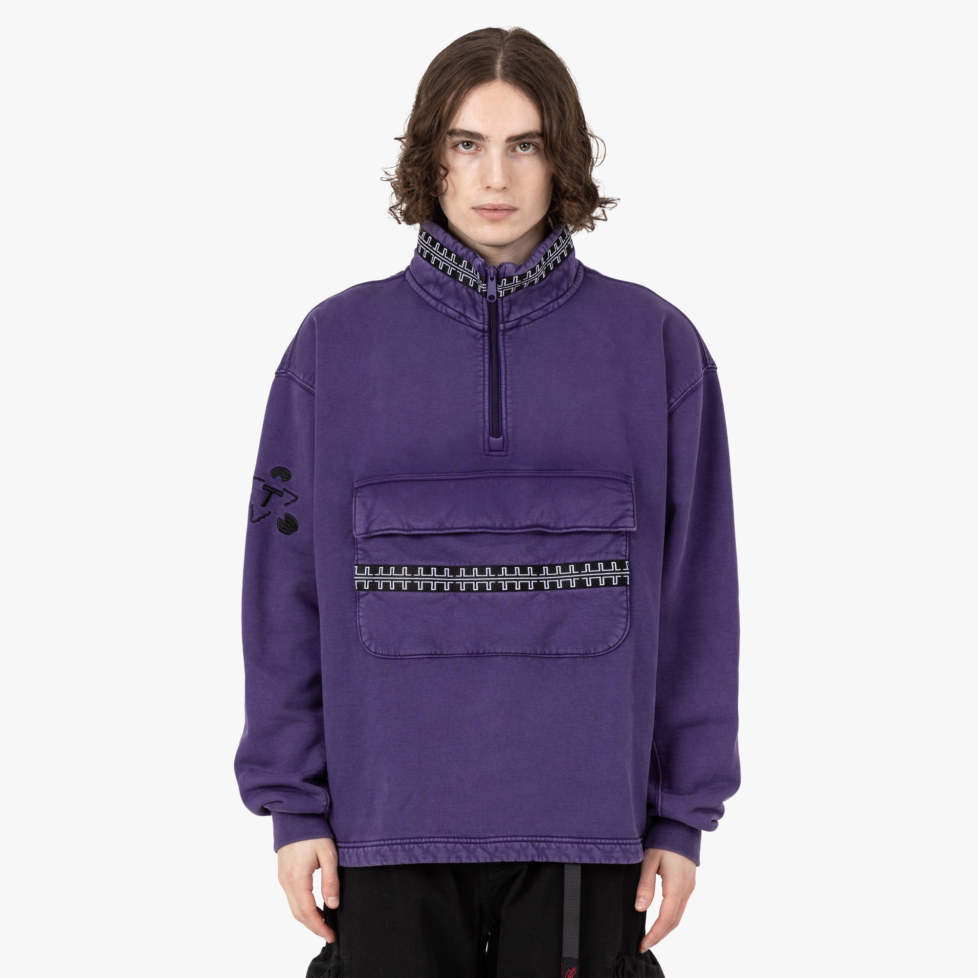  The Trilogy Tapes Pulse Tape Funnel Neck Crew / Purple、mySite、merchandisen