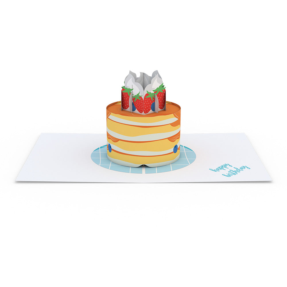 Pancake Stacks Birthday Paperpop Card®、mySite、solidvoid