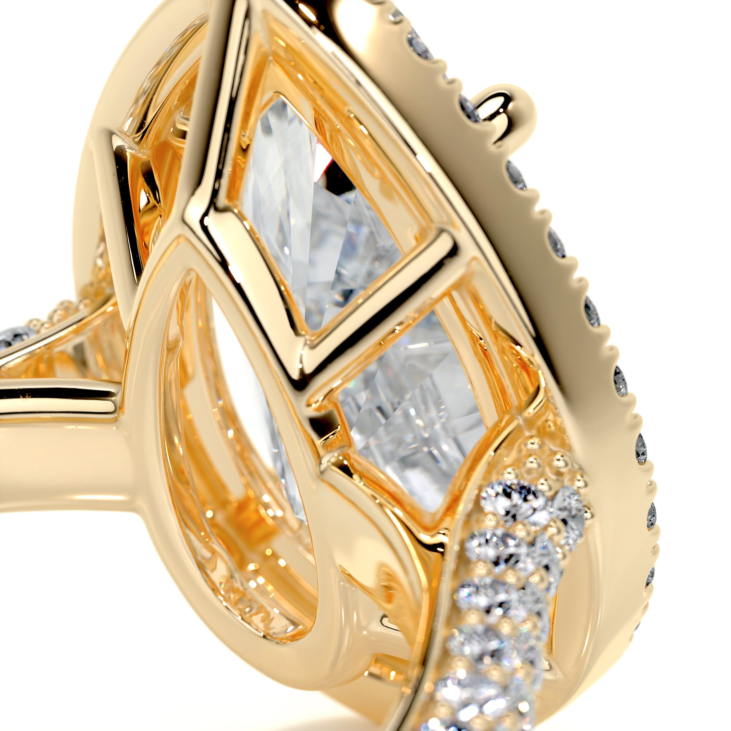 Margarita Diamond Engagement Ring -18K Yellow Gold、mySite、hinf8tx79