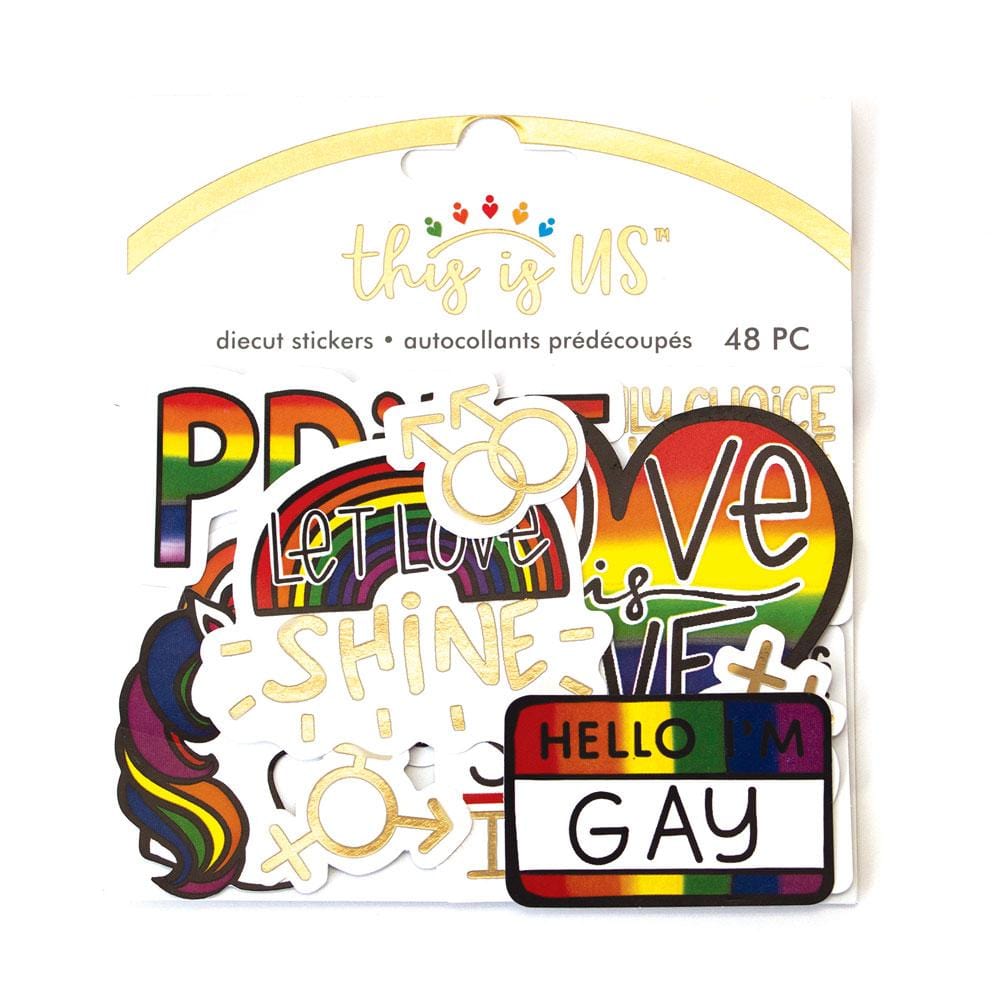  Die Cut Scrapbook Stickers - Love is Love、mySite、ghnorth