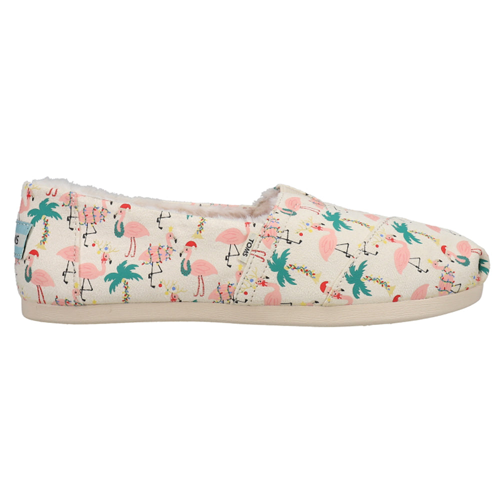 Alpargata Cozy Holiday Flamingos Graphic Slip On Flats、mySite、gtrtttuynbv