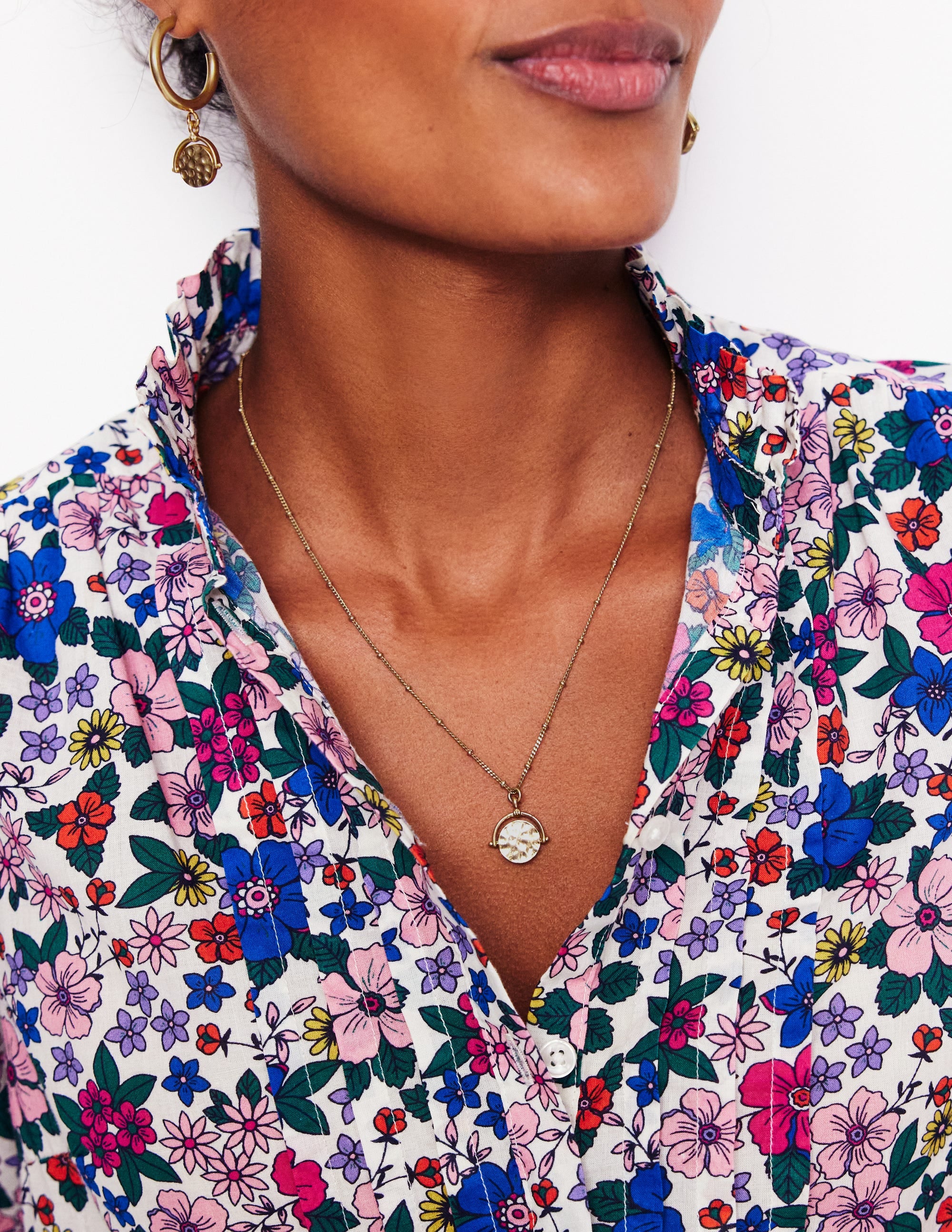  Fine Spinner Pendant Necklace-Gold、mySite、ashleygrahame