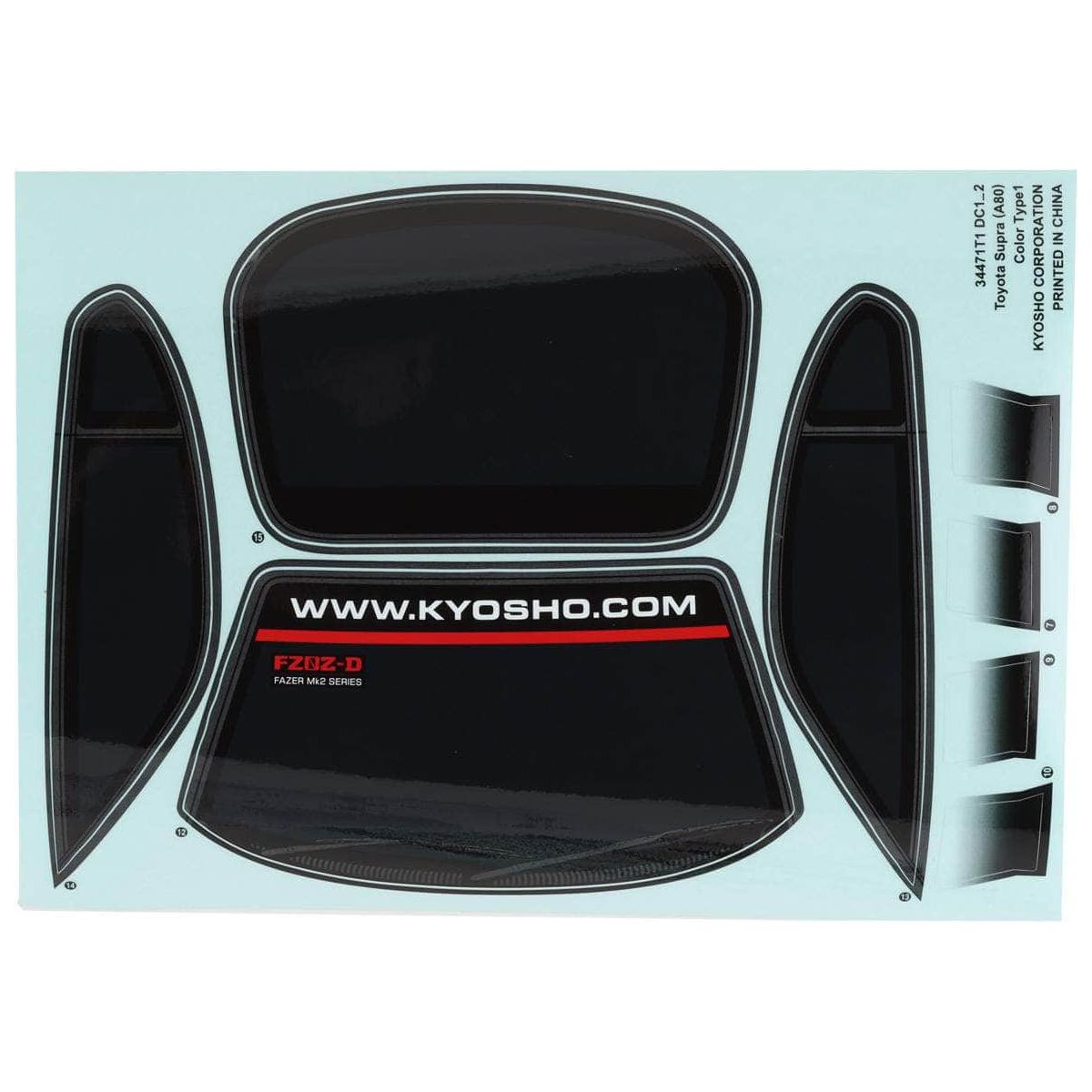  KYOFAB605, Kyosho Toyota Supra Body Set (Clear)、mySite、merchandisen