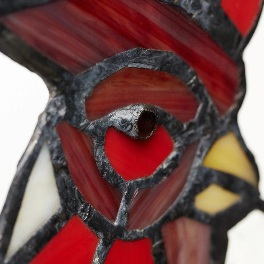 Rooster Tiffany Style Stained Glass Hanging Hand Made、mySite、g9winljtr