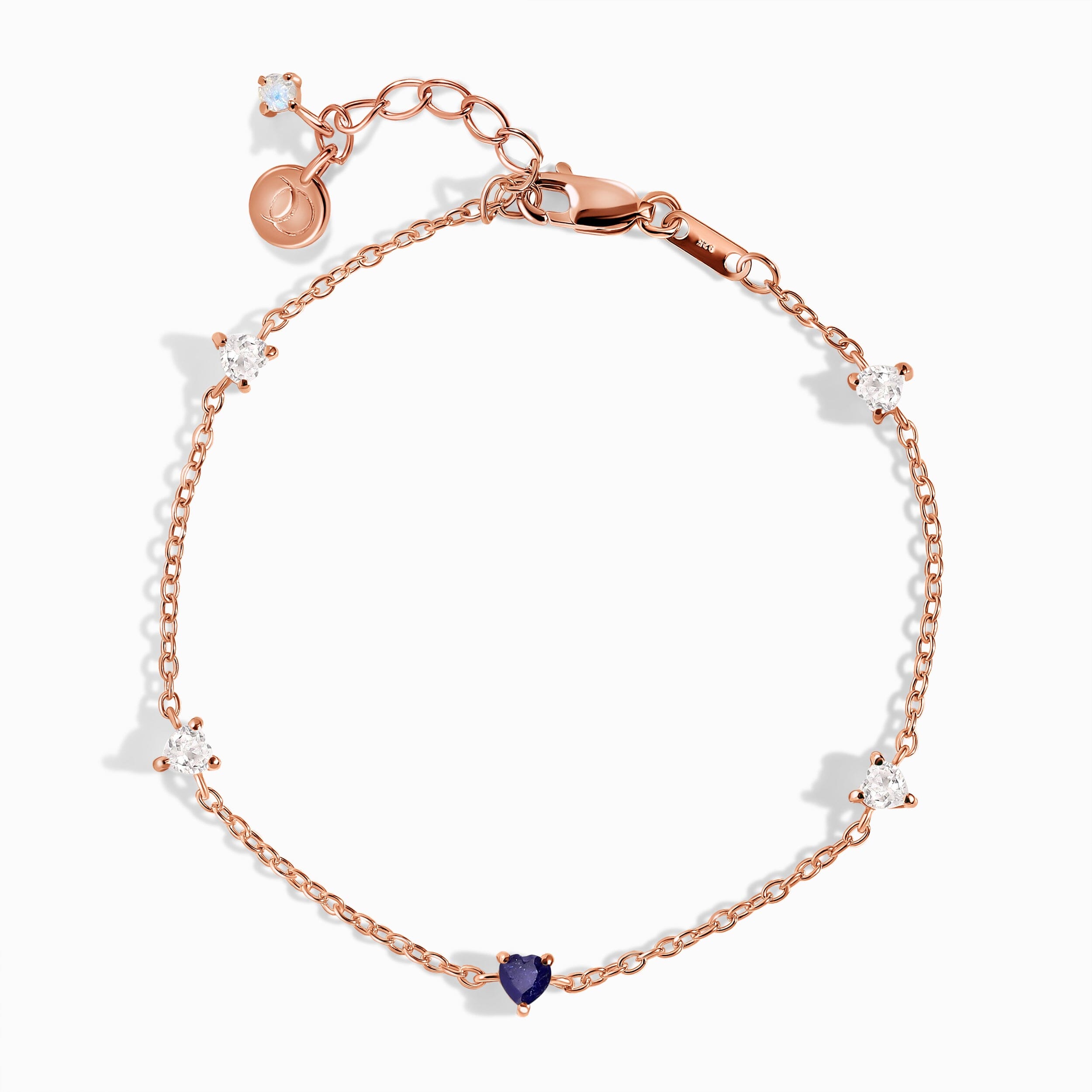 Blue Sapphire Never Without My Gem Bracelet - September Birthstone、mySite、hinf8tx79