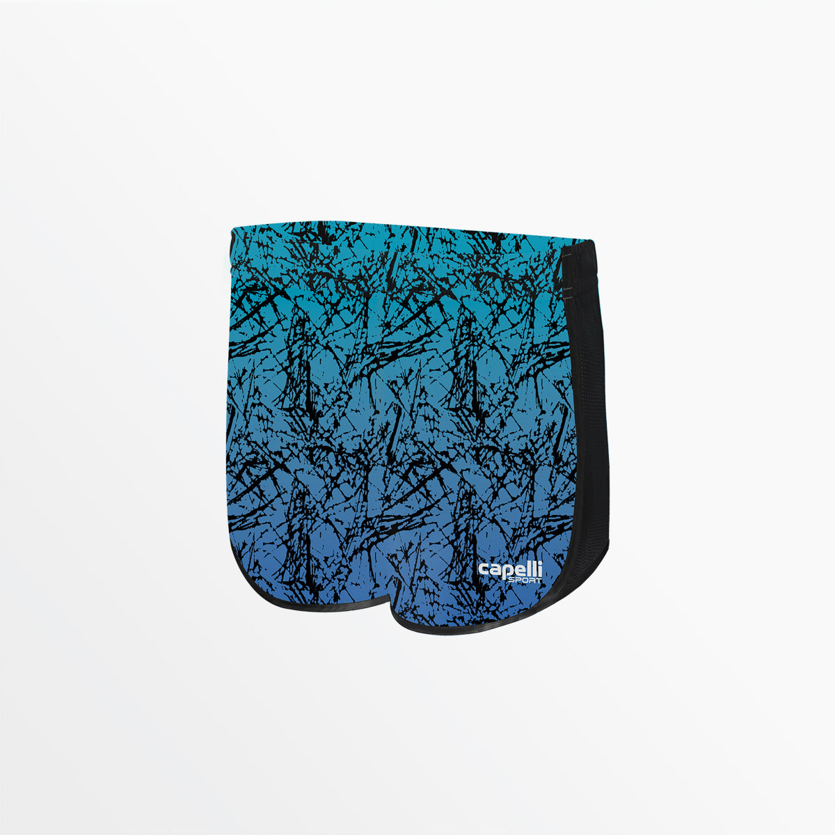 WOMEN'S DISTRESSED OMBRE 2-TONE RUNNING SHORTS