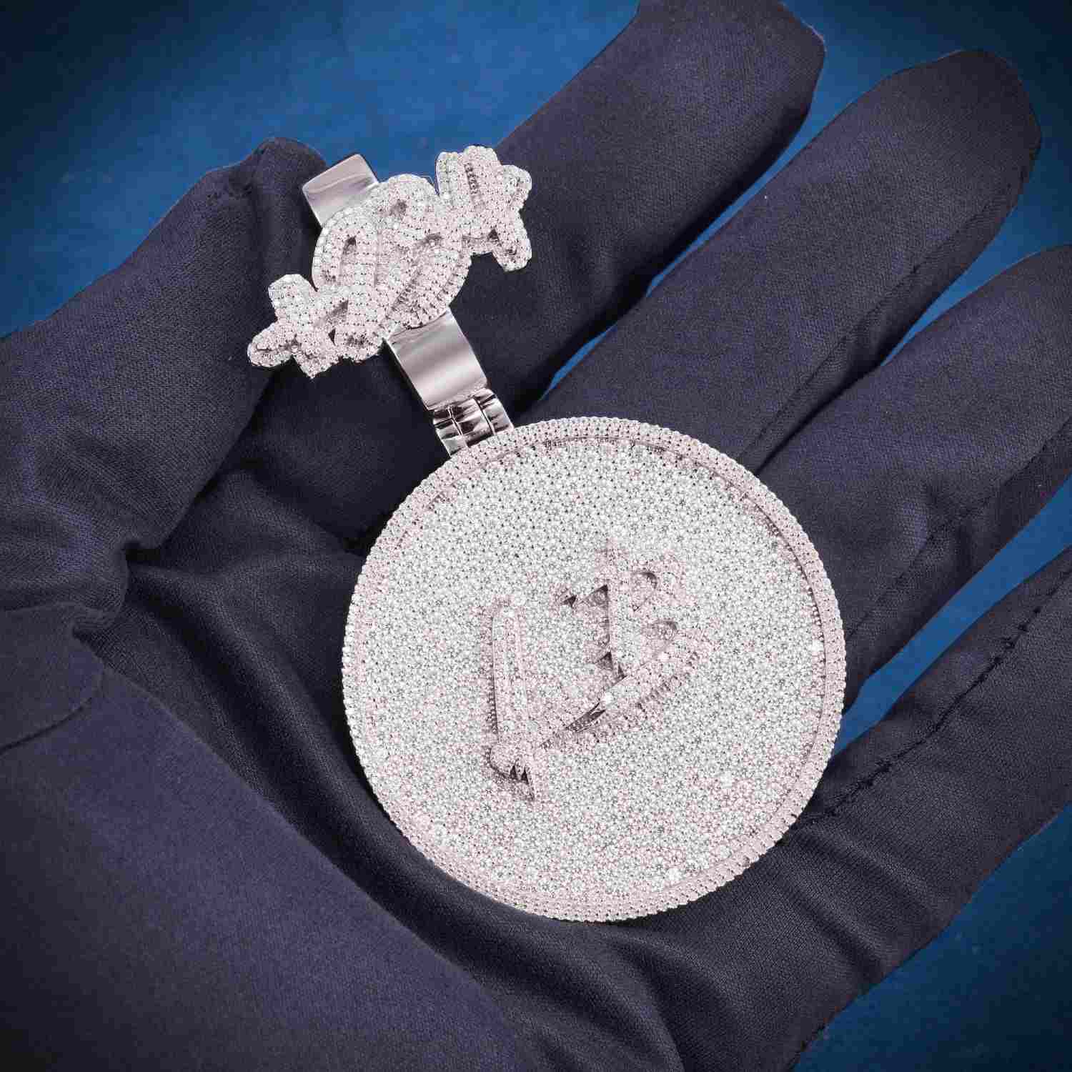 LB Custom Moissanite Pendant 14k Gold、mySite、hinf8tx79