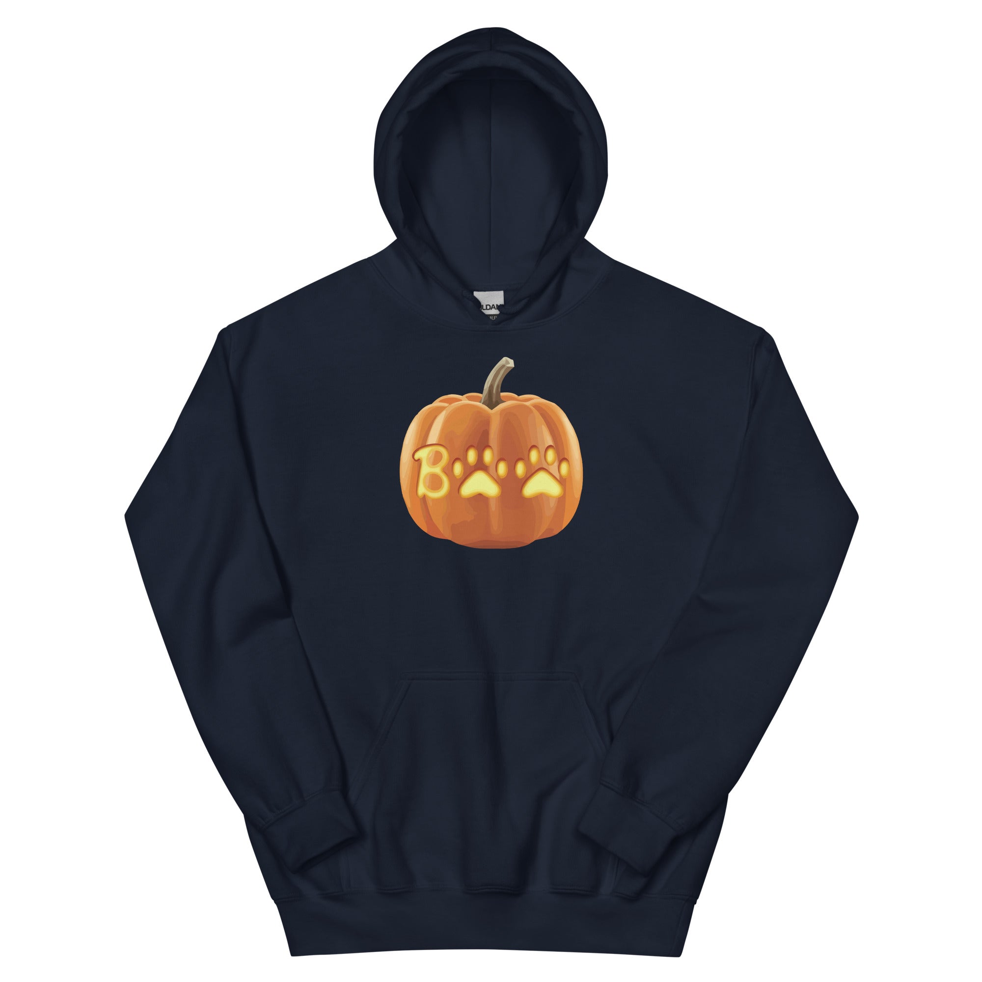 Paw Print Boo Pumpkin Hoodie、mySite、camillekostekn