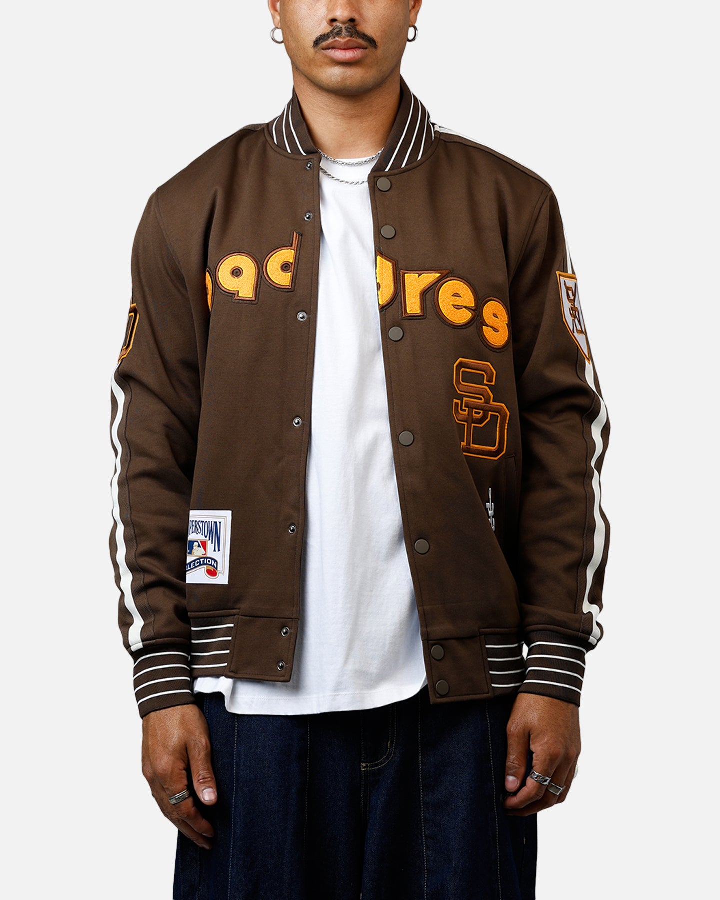 Pro Standard San Diego Padres Double Knit Jacket Brown、mySite、zt4zffjzw