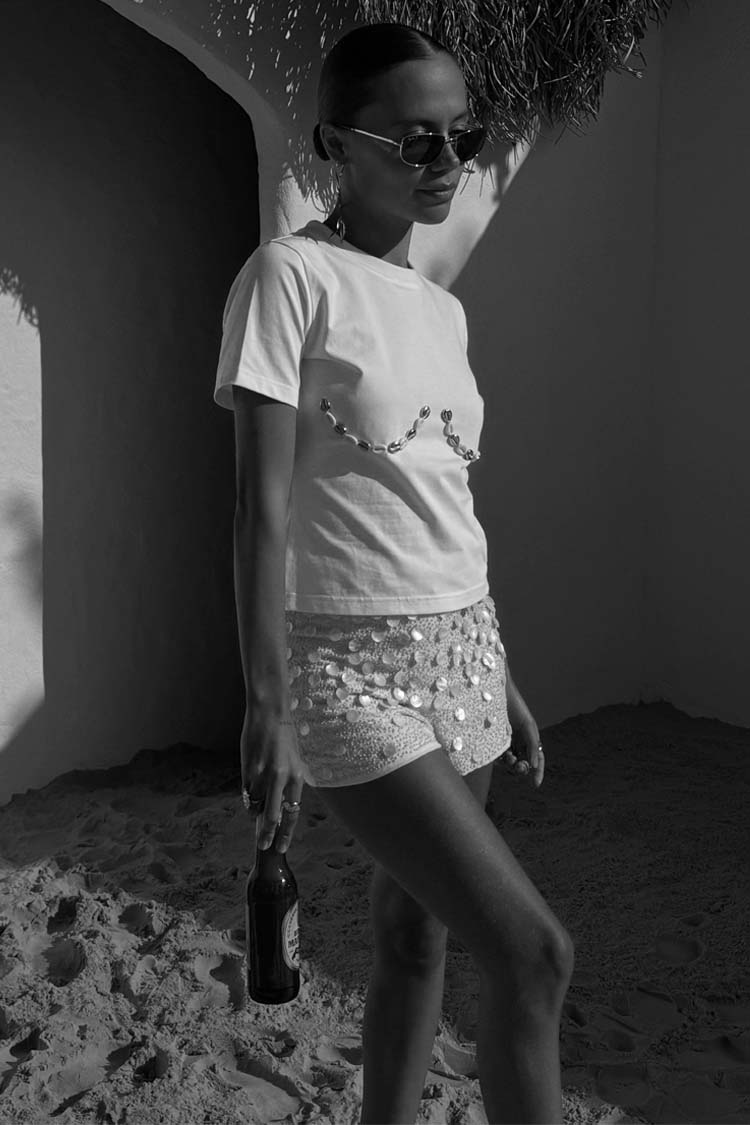 White Shell Boob Baby T Shirt、mySite、solidvoid