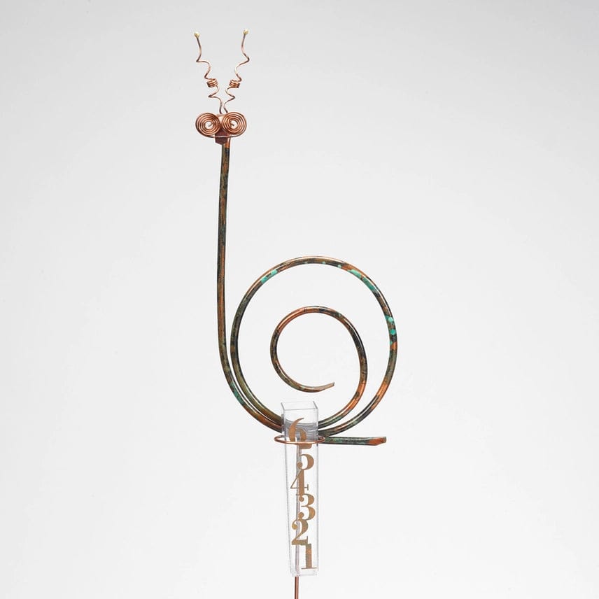 Large Snail Rain Gauge Garden Stake Handmade in the USA、mySite、g9winljtr