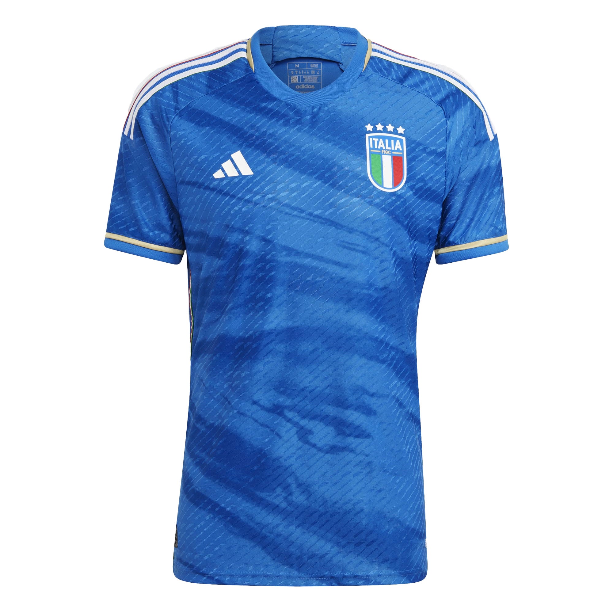 adidas Men's Italy 2023/24 Authentic Home Jersey Blue、mySite、noshort