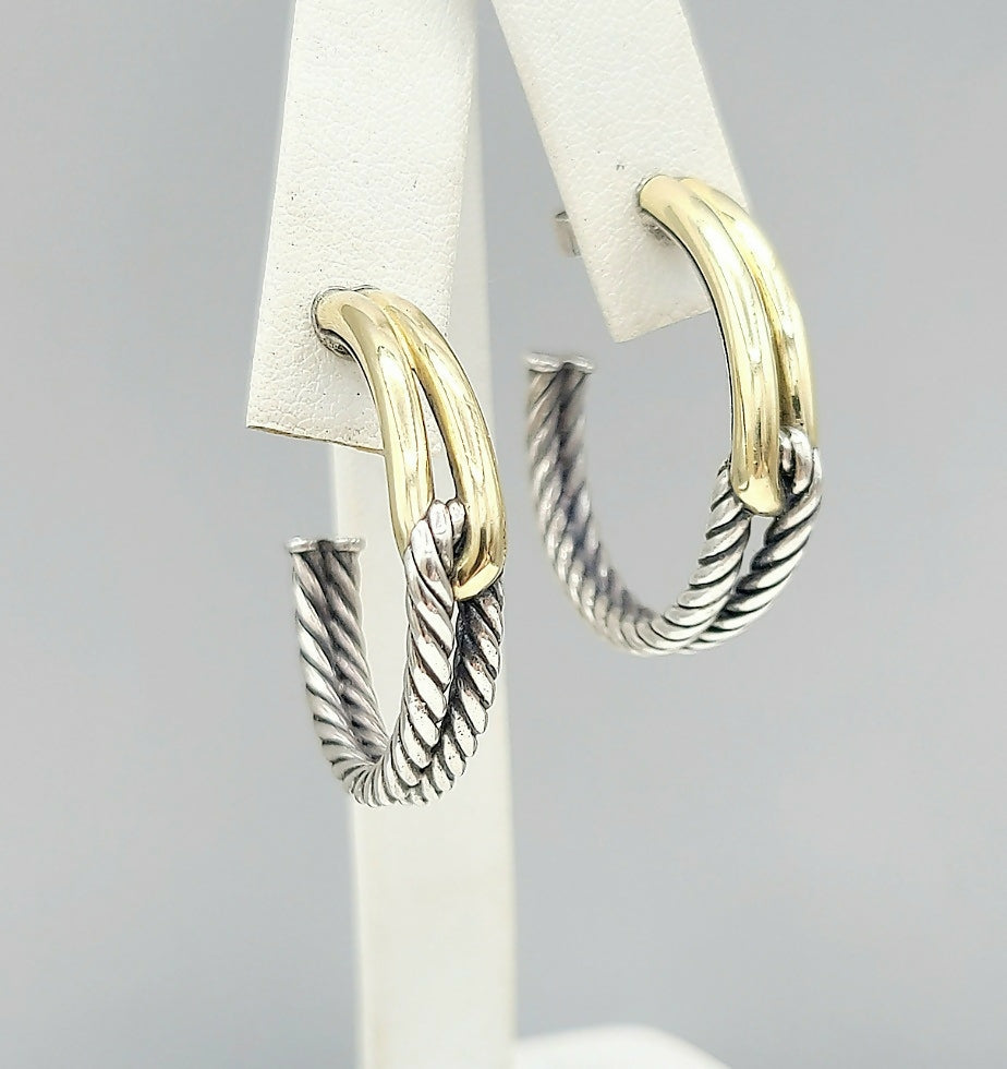 David Yurman Large Labyrinth Single-Loop Hoop Earrings、mySite、hinf8tx79