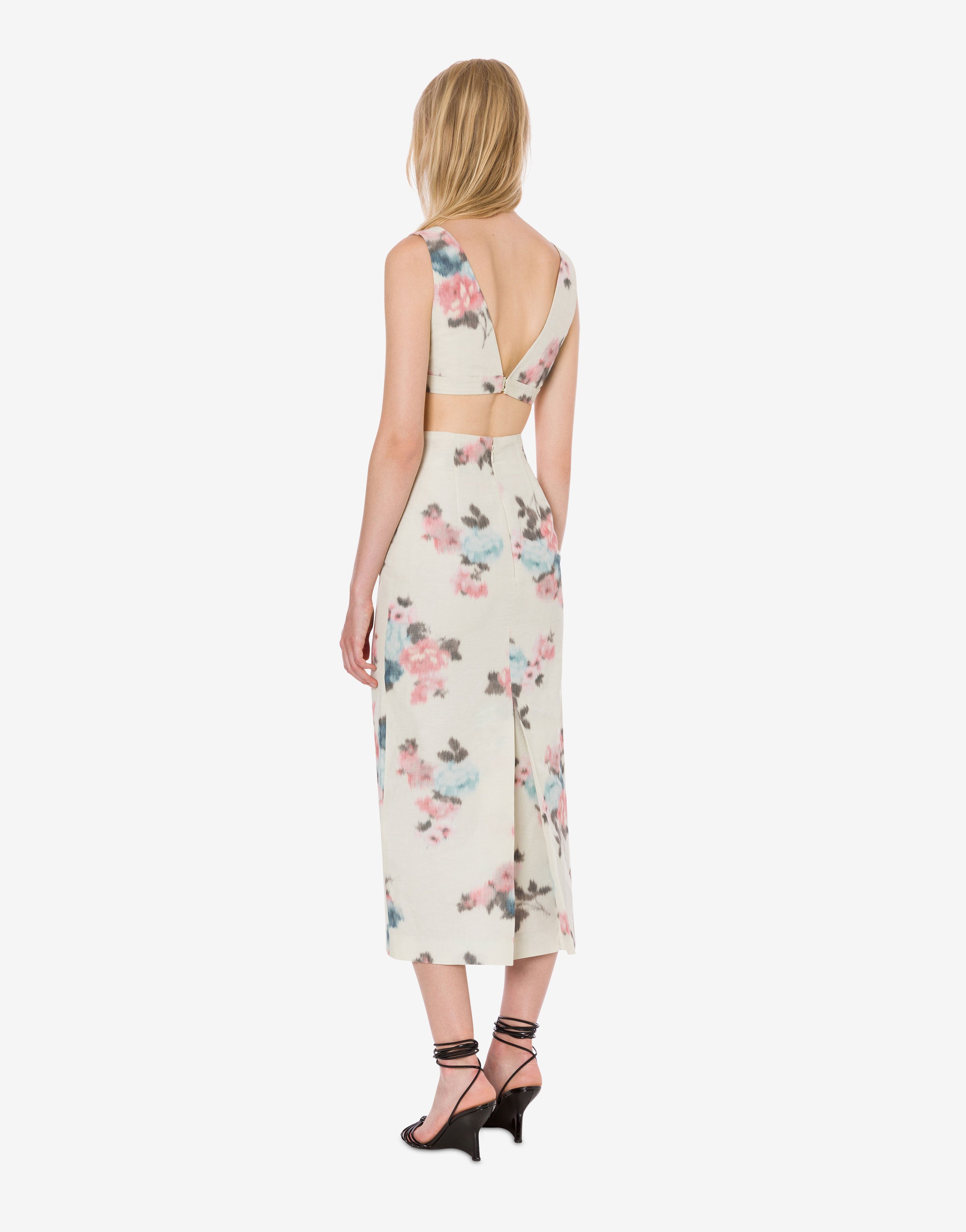 Gonna tubino in taffetà floreale、mySite、aoinhome