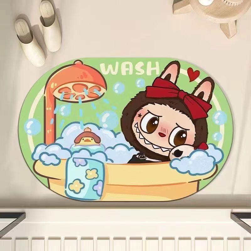  LABUBU Rugs, Decoration for Living Room, Mats for Bathroom、mySite、greenlandpopulation