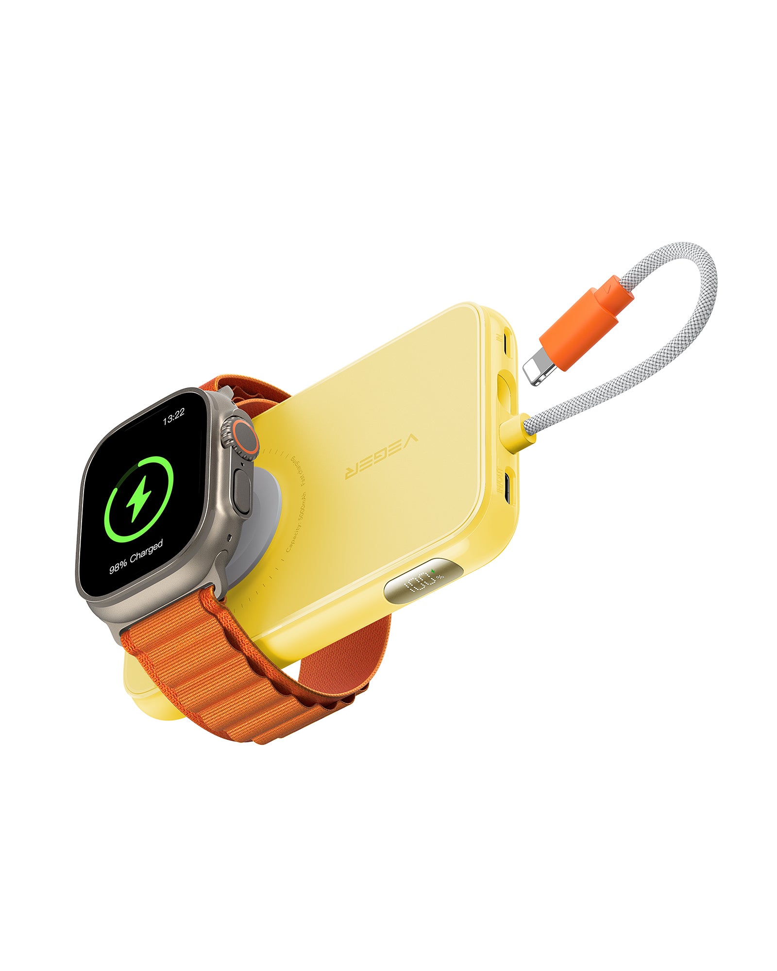 5,000mAh Portable Charger for iPhone with Built in Cable、mySite、fannypackpong