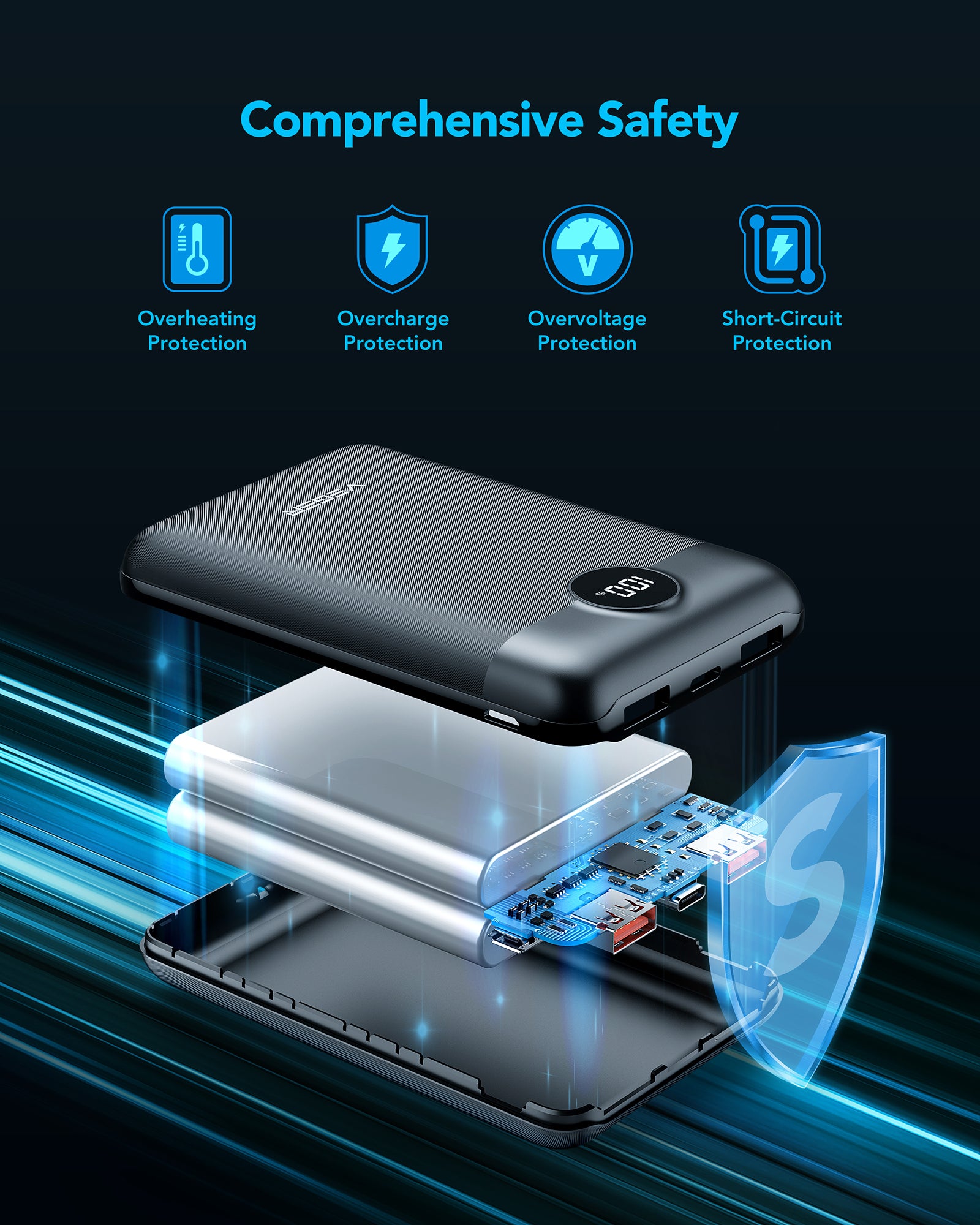 S20 Fast Charging 20000mAh Mini Power Bank、mySite、fannypackpong