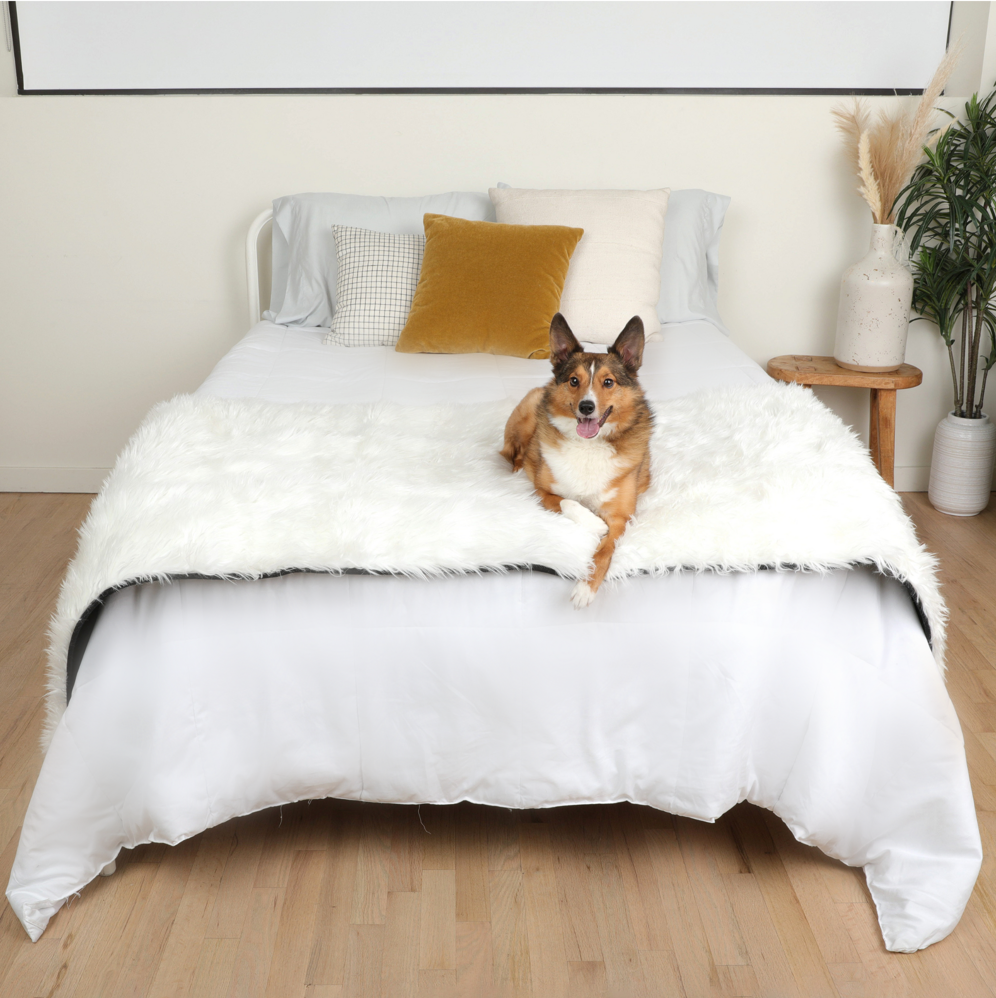 PupProtector™ Waterproof Bed Runner - Polar White、mySite、solidvoid