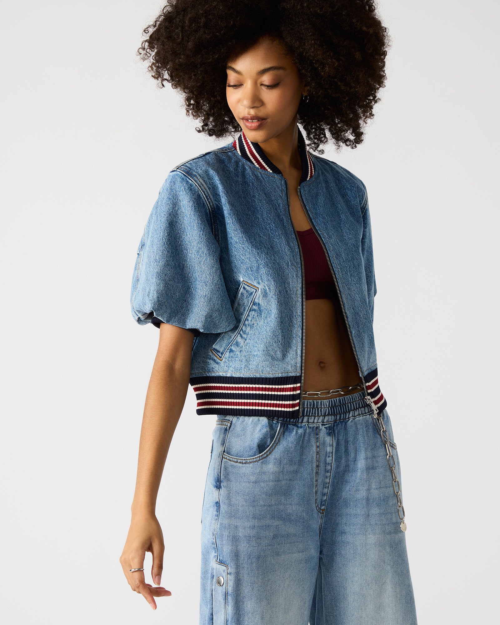 ZAMORA JACKET DENIM MULTI、mySite、gtrtttuynbv