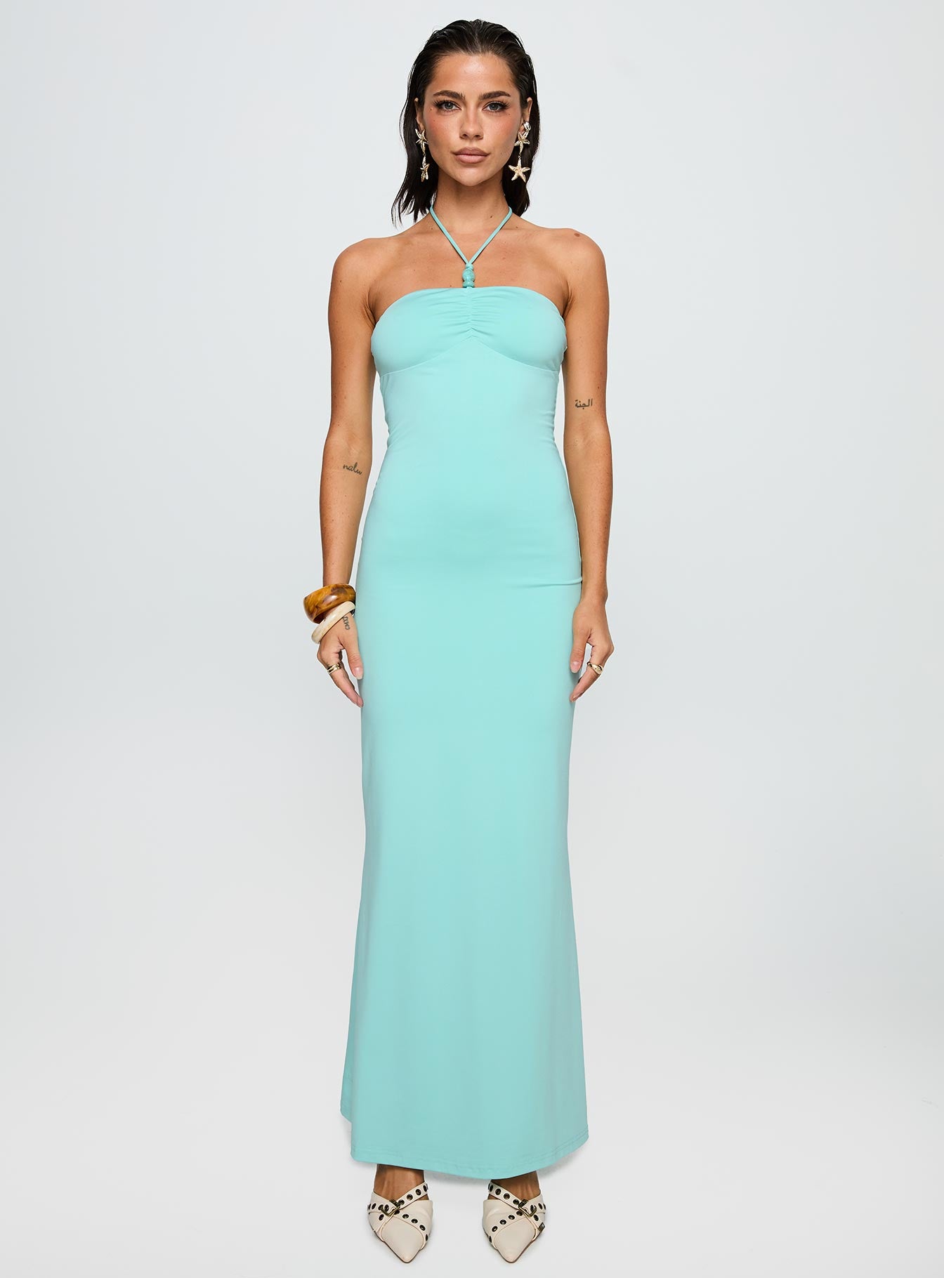 A Vision Hardware Detail Maxi Dress Blue、mySite、solidvoid