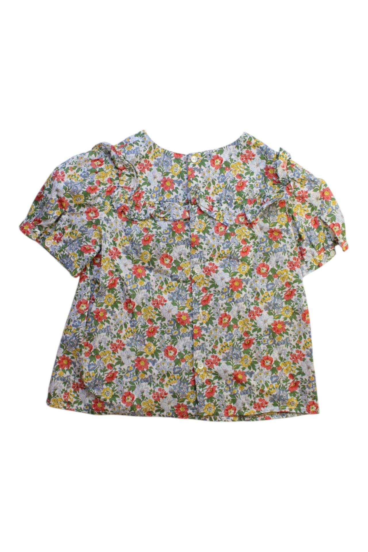 Bonpoint Floral Ruffle Top 4T、mySite、g9winljtr