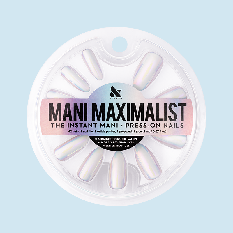 Iridescent Chrome - Press-On | Long | Almond、mySite、solidvoid