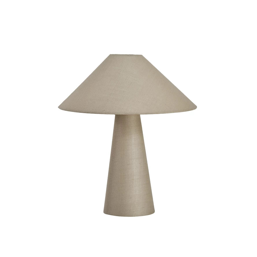  Linen Table Lamp With Shade & Inline Switch、mySite、elrpsem3k