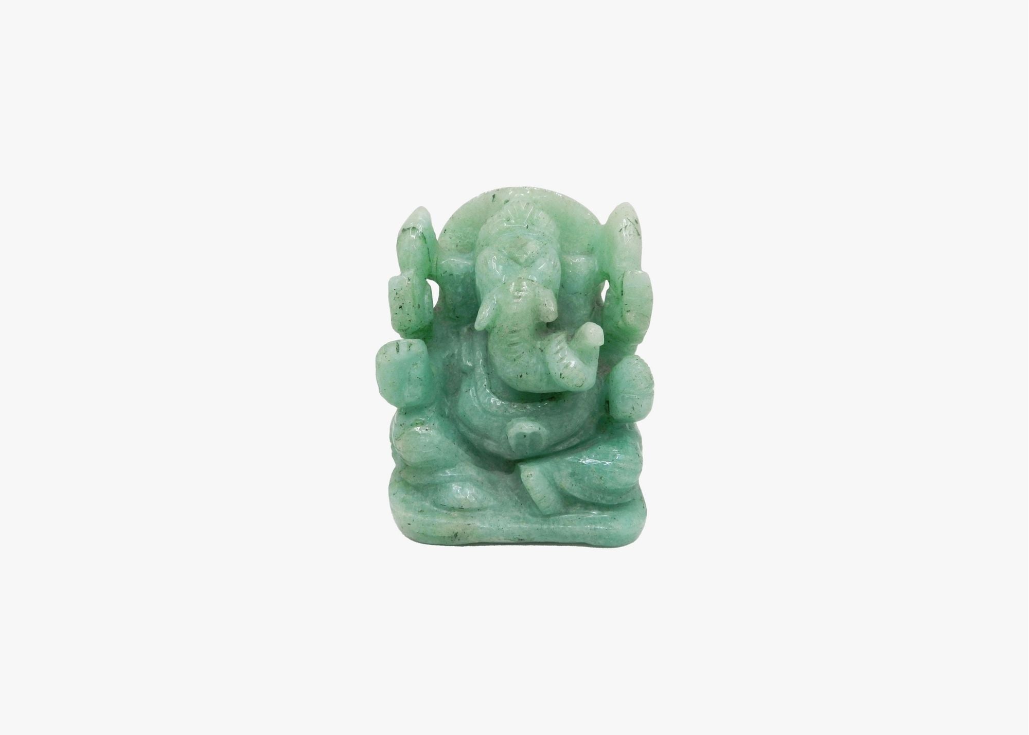 Ganesha Statue - Green Jade (Small, 8cm)、mySite、topwebapps