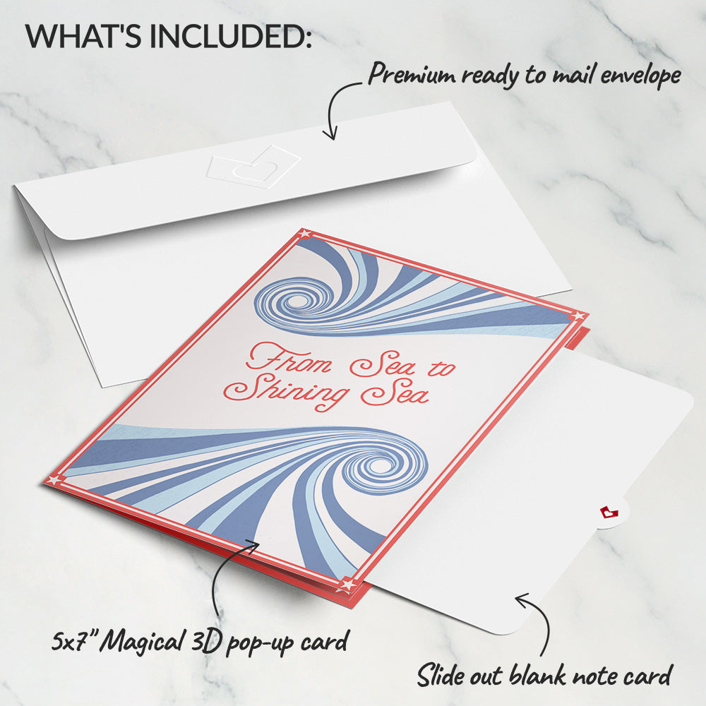 From Sea to Shining Sea Pop-Up Card、mySite、solidvoid