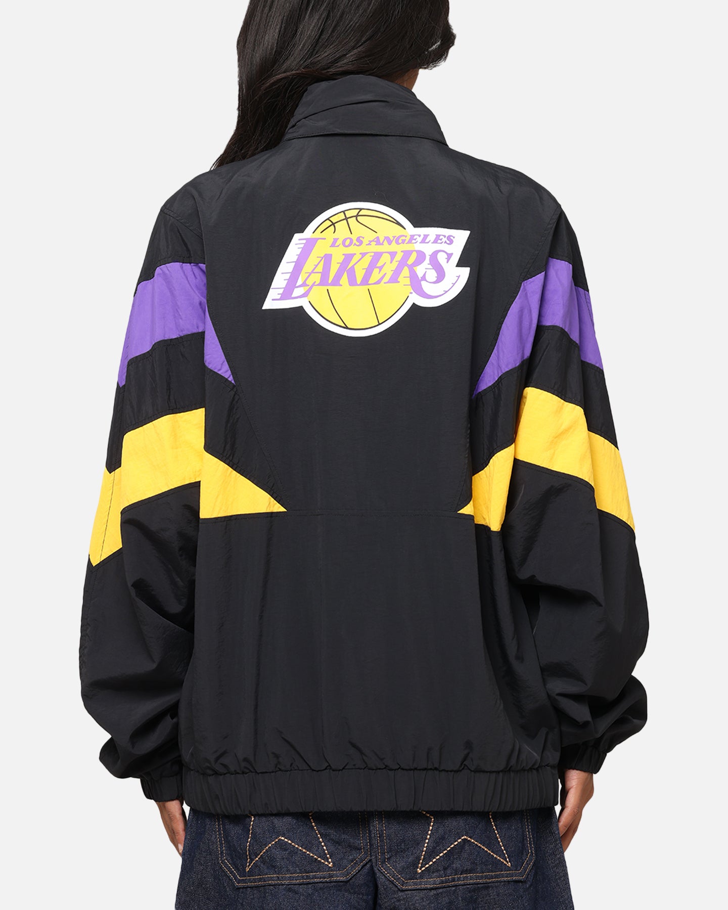 Mitchell & Ness Los Angeles Lakers Spray Jacket Black/Purple/Yellow、mySite、zt4zffjzw