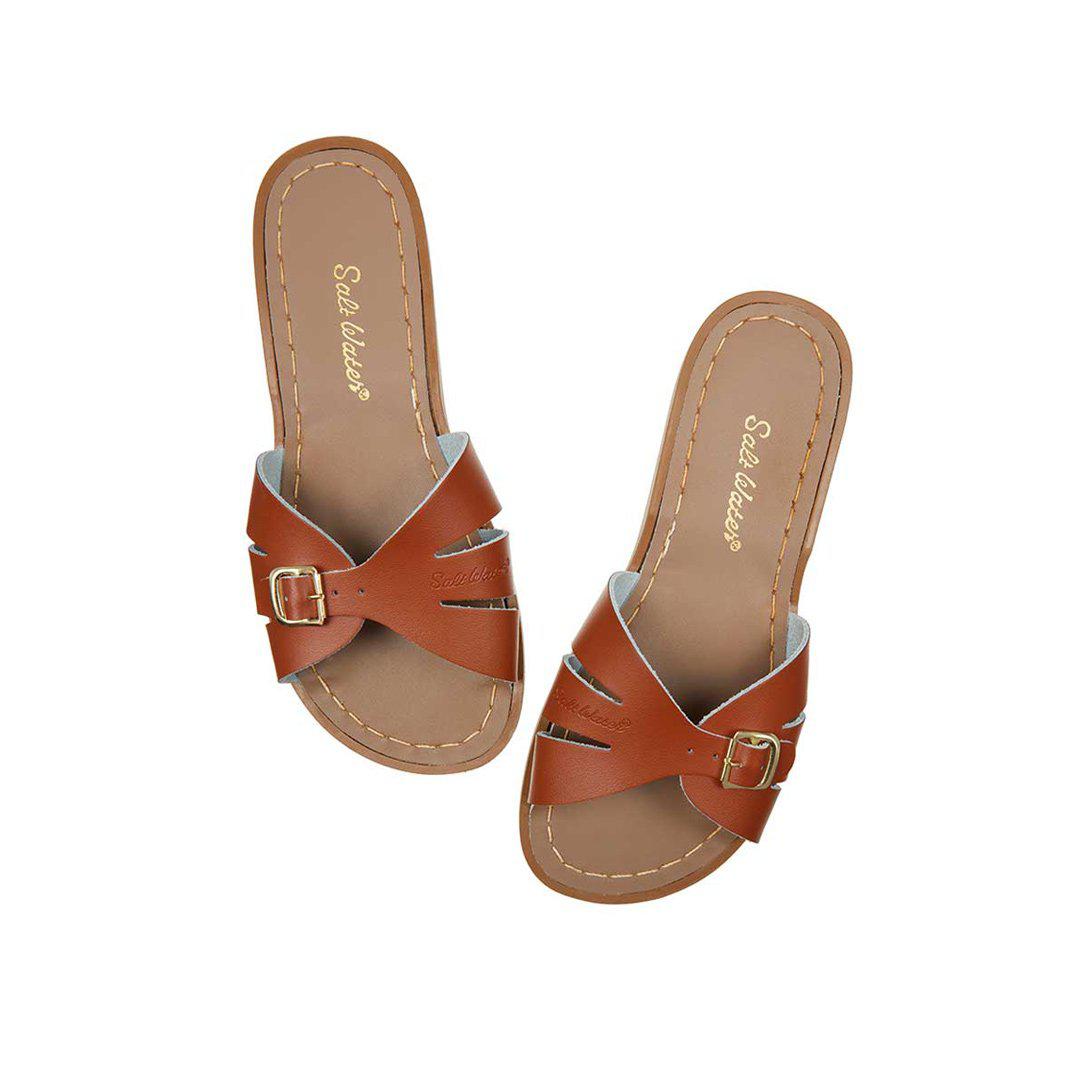  Salt-Water Women's Sandals - Slide - Tan、mySite、merchandisen