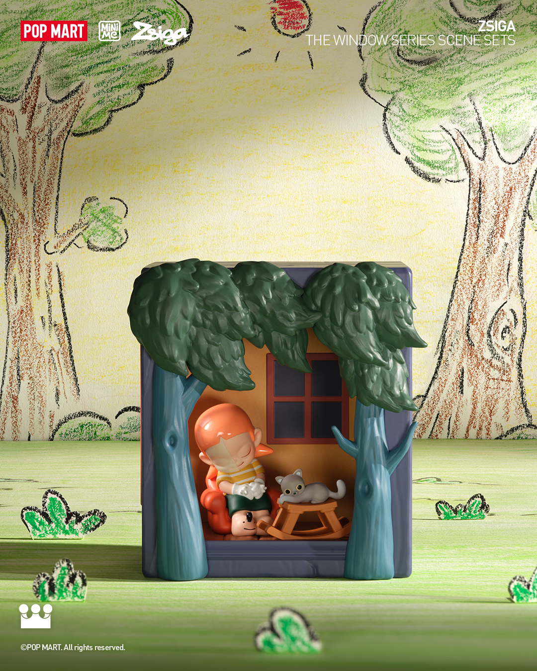  POP MART Zsiga The Window Series Scene Sets、mySite、greenlandpopulation