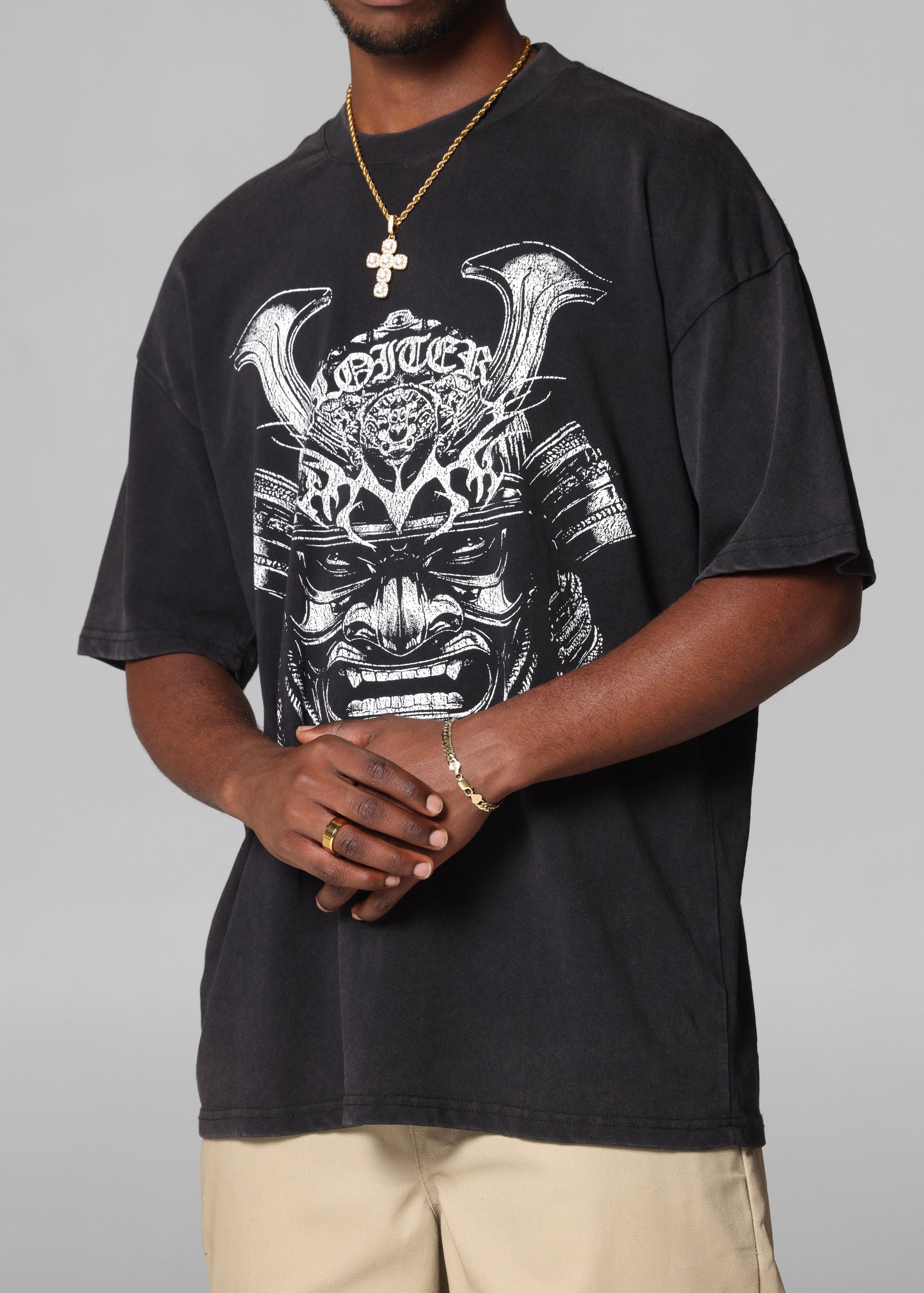 Loiter Shogun Vintage T-Shirt Black Acidwash、mySite、zt4zffjzw