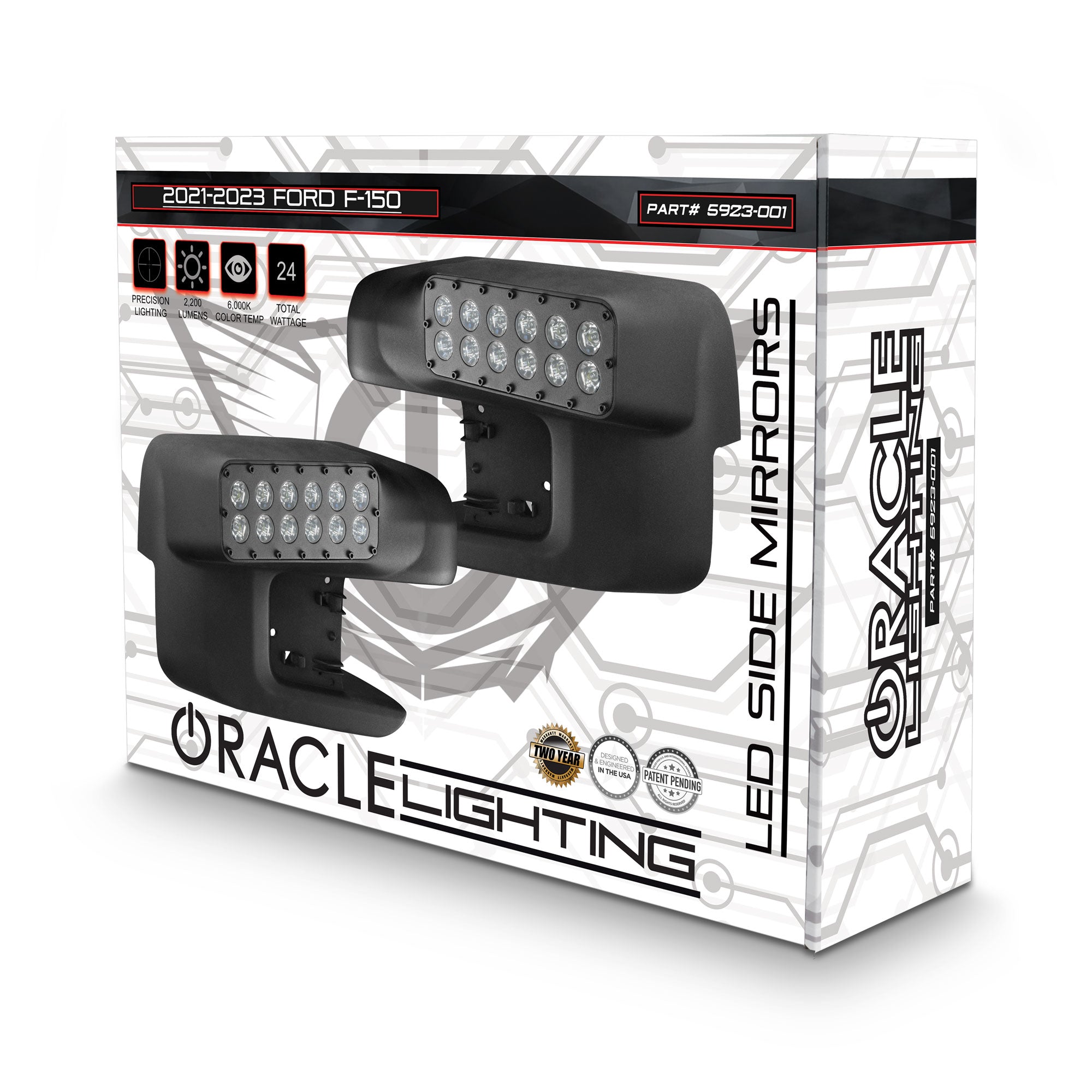 ORACLE Lighting 2021-2025 Ford F-150 LED Off-Road Side Mirror Ditch Lights、mySite、nflplayoffbracketp