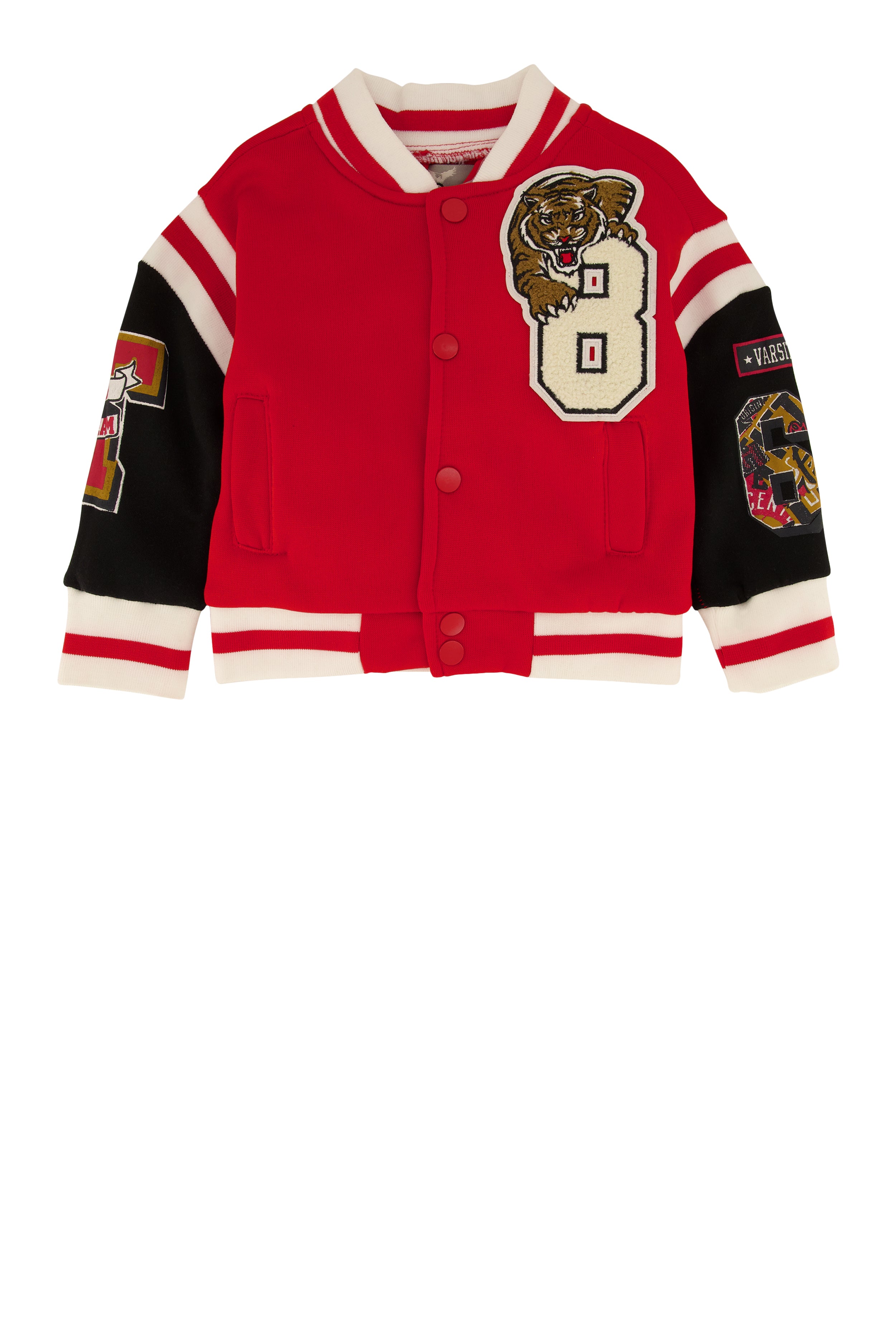 Baby Boys 12-24M Tiger Chenille Patch Varsity Jacket、mySite、camillekostekn