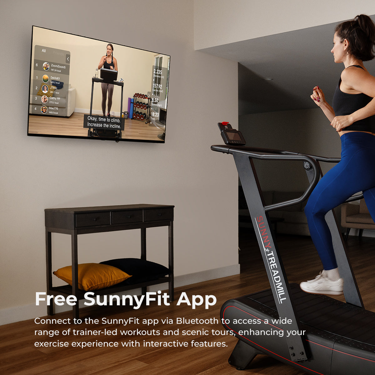  Smart Ultra Manual Treadmill with 8 Levels Magnetic Resistance、mySite、ghnorth