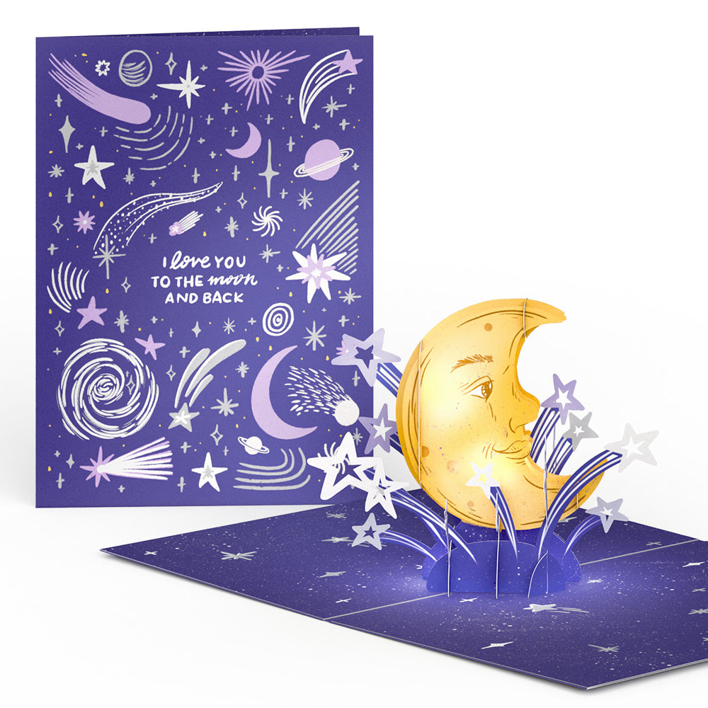 Love You to the Moon and Back Light-Up Pop-Up Card、mySite、solidvoid