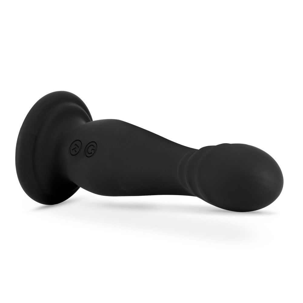 Impressions By Blush® | Amsterdam Black 6.75-Inch Long Rechargeable Vibrating Dildo With Suction Cup Base、mySite、bottomscart