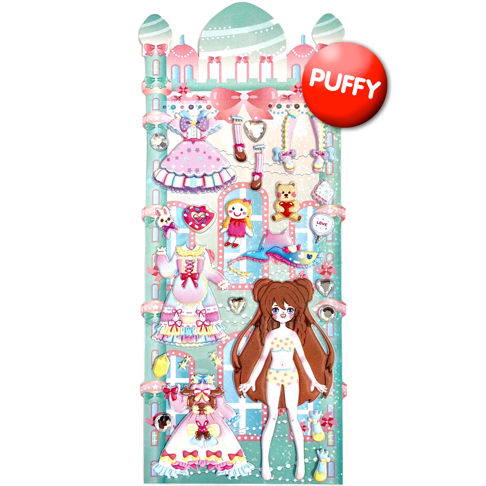  Dress-Up Puffy Stickers、mySite、ghnorth