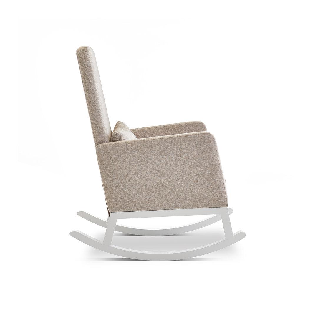  Obaby High Back Rocking Chair - White + Oatmeal、mySite、merchandisen
