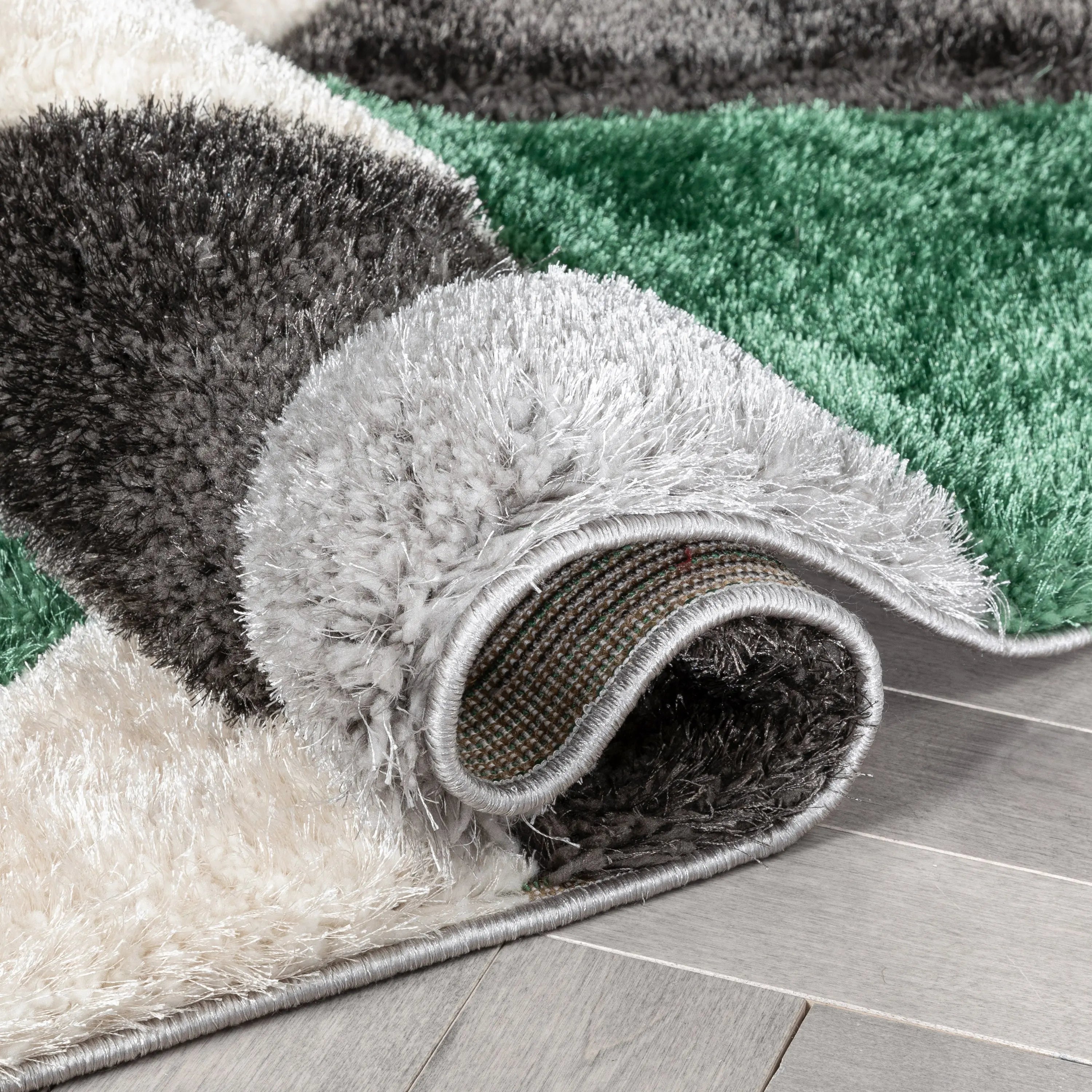 Holland Modern Geometric Green 3D Textured Thick & Soft Shag Rug、mySite、gigharbornorthrealestate