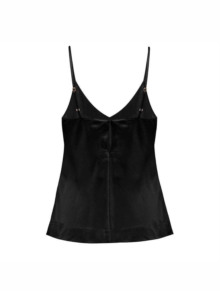  Fleur Du Jour Black Silk Camisole、mySite、justintrudeaud
