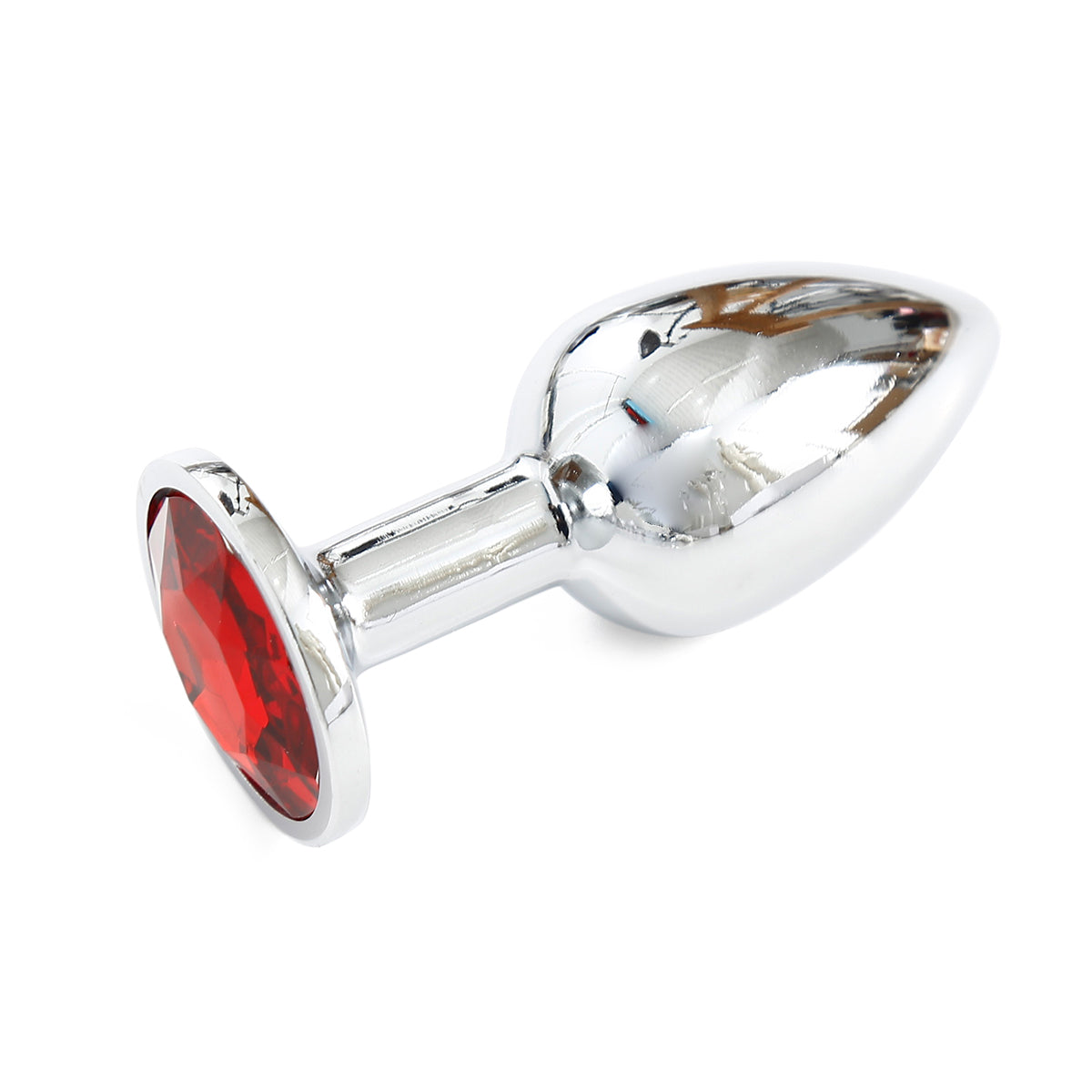 Silver Butt Plug Red Ruby Medium、mySite、bottomscart