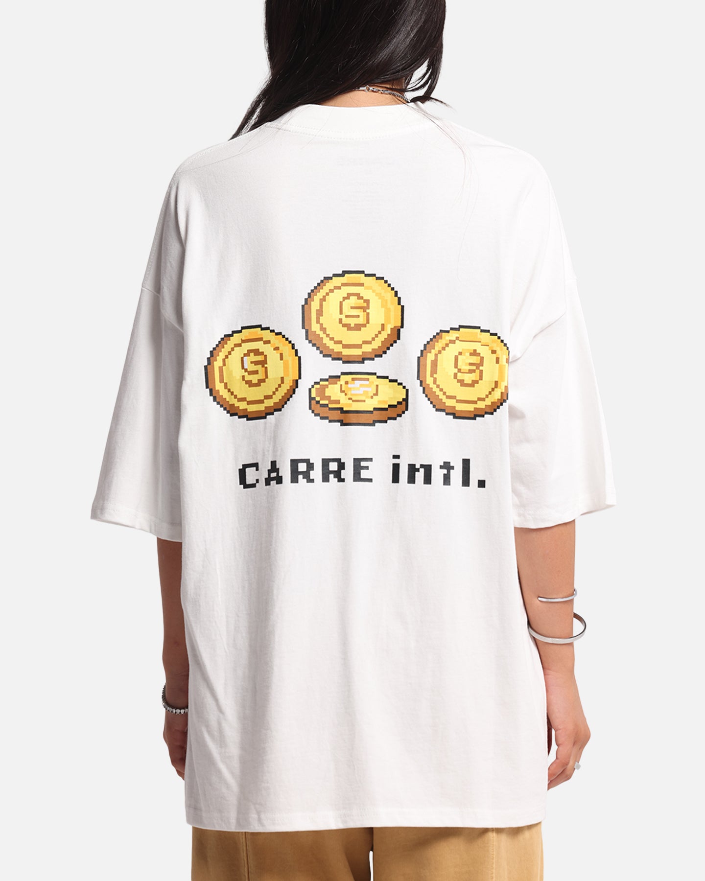 Carre Level Up Mock Neck T-Shirt Off White、mySite、zt4zffjzw