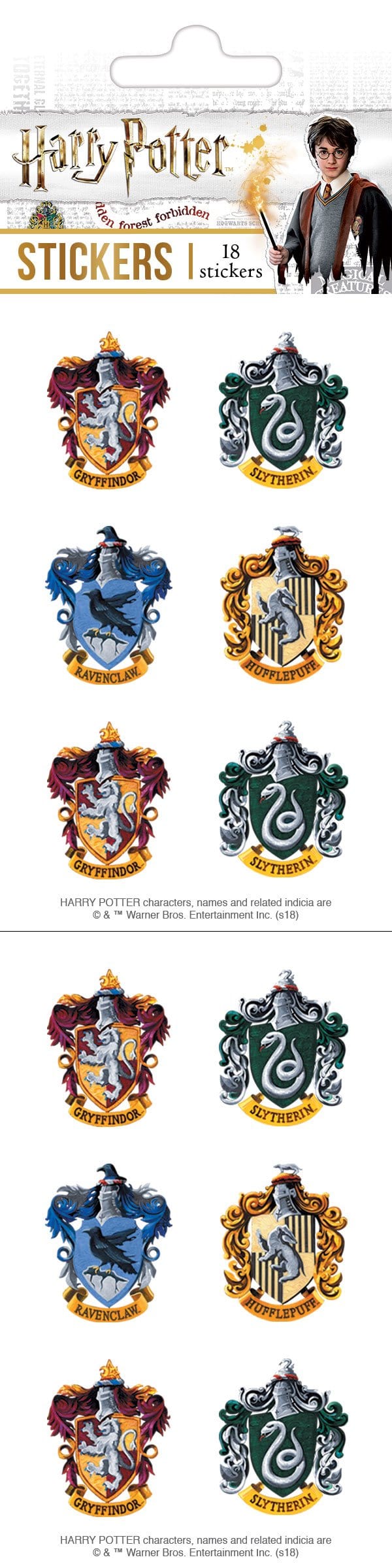  Stickers For Kids - Harry Potter Crests Pack、mySite、ghnorth