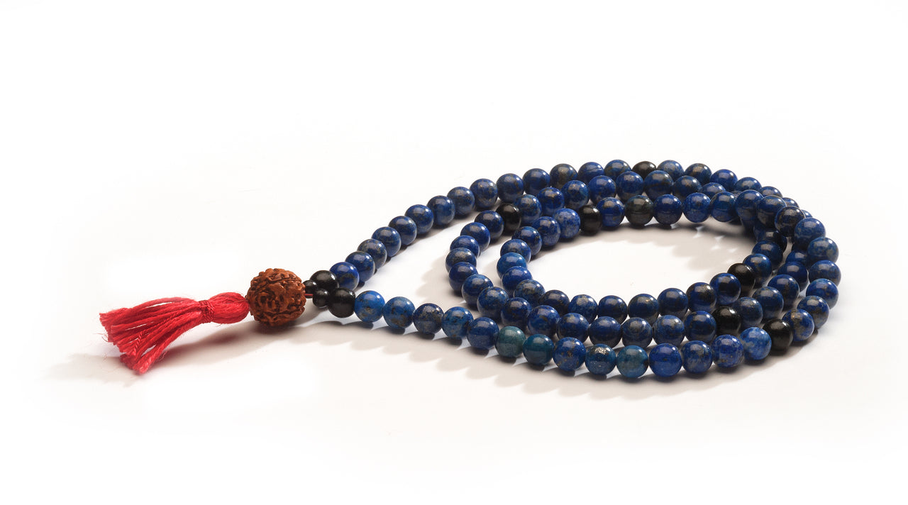 Lapis Lazuli and Rudraksha Full Mala、mySite、topwebapps